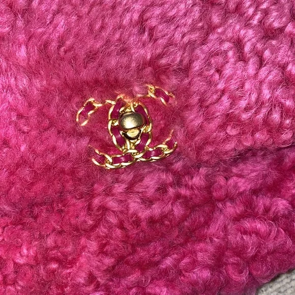 Chanel 19 Flap Bag Sherling Medium Pink - Picture 7 of 8